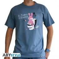 LAPINS CRETINS - Tshirt Trône homme MC stone blue