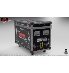 Scorpions - Statuette Rock Ikonz On Tour World Tour 1984 caisse de tournée + décor de scène