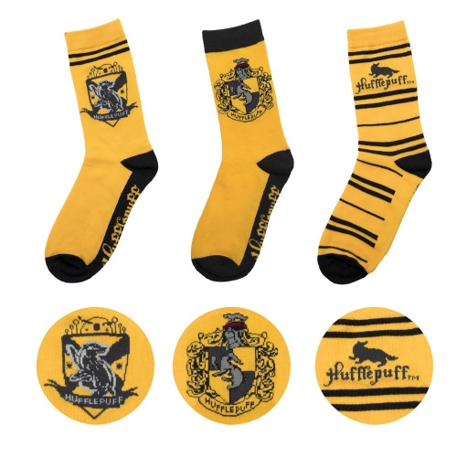 Harry Potter - Pack 3 paires de chaussettes Hufflepuff