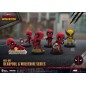 Marvel - Deadpool 3 figurines Deadpool & Wolverine Series Mini Egg Attack Set 8 cm