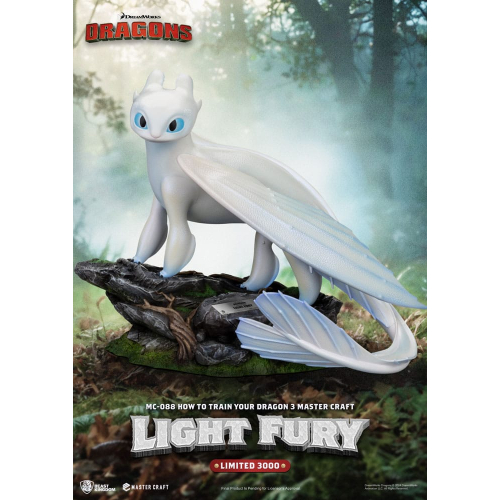 Dragons 3 - Statuette Master Craft Light Fury 29 cm