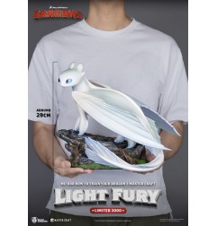 Dragons 3 - Statuette Master Craft Light Fury 29 cm