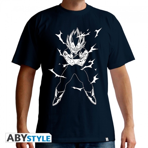 DRAGON BALL - Tshirt DBZ/Vegeta homme MC navy