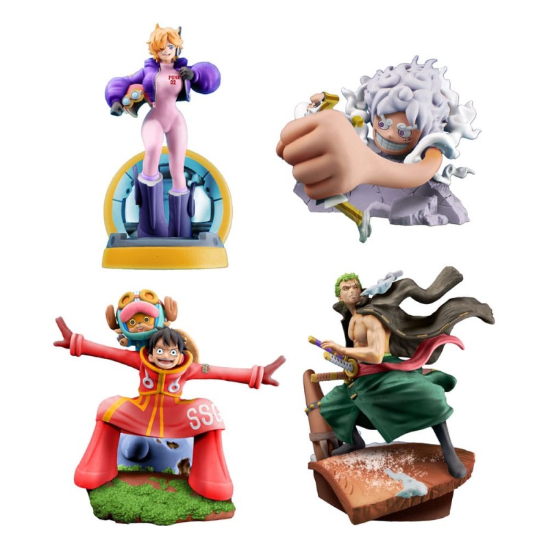 One Piece - Petitrama set figurines PVC Logbox Re Birth Egghead Set 9 cm