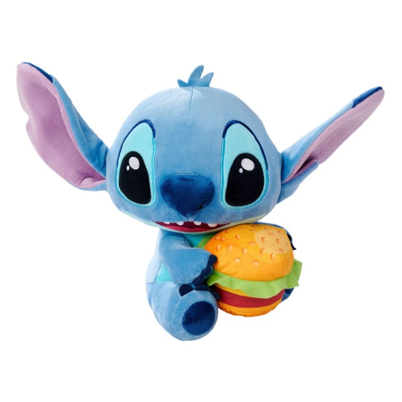 Disney - Lilo & Stitch peluche Stitch with Burger 25 cm