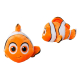 A la Recherche de Nemo - Peluche Flufflets Nemo 25 cm