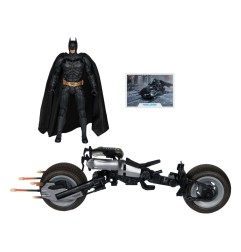 DC Comics - The Dark Knight DC Multiverse figurine avec véhicule Batman & The Batpod 18 cm