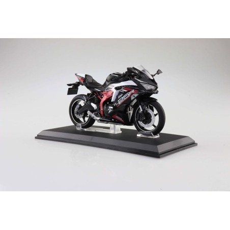 Original Character - Diecast Bike Series réplique 1/12 Kawasaki Ninja ZX-25R Metallic Spark BlackxPeal Flat Stardust White 16 cm