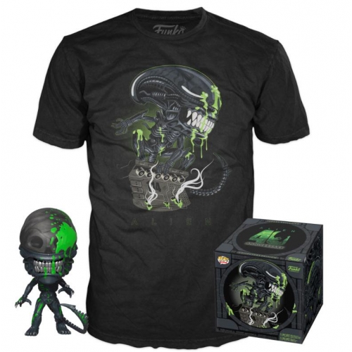 Alien - Set figurine et T-Shirt POP! & Tee 40th Xenomorph heo Exclusive
