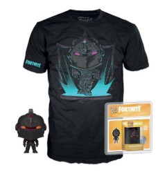 Fortnite - Pocket POP! & Tee set figurine et T-Shirt Black Knight   
