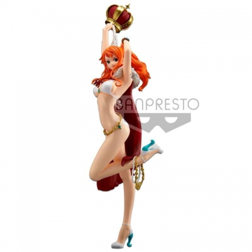 One Piece Stampede - Statuette Flag Diamond Ship Nami 25 cm