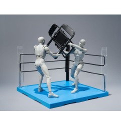 Tamashii Stage - Accessoires pour figurine Act Ring Corner & Folding Chair Set Neutral Ver.