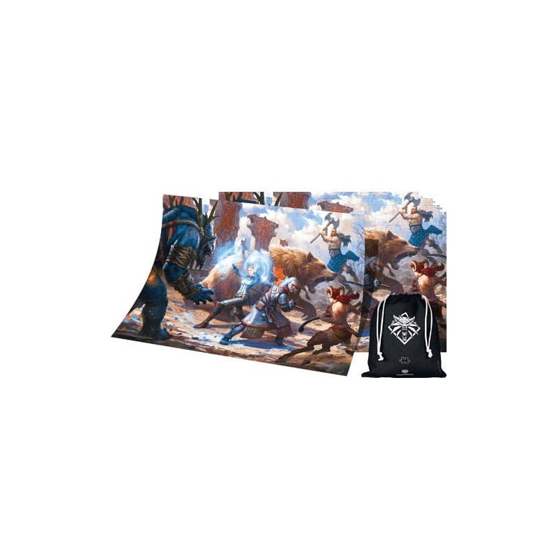 The Witcher - III: Wild Hunt Gaming Puzzle Geralt & Triss in Battle (1000 pièces)