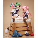 Poyoyon Rock Artwork Collection - Statuette 1/5.5 Midori & Pink Sukumizu 28 cm