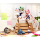 Poyoyon Rock Artwork Collection - Statuette 1/5.5 Midori & Pink Sukumizu 28 cm