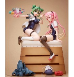 Poyoyon Rock Artwork Collection - Statuette PVC 1/5.5 Midori & Pink Sukumizu 28 cm