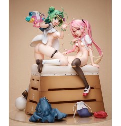 Poyoyon Rock Artwork Collection - Statuette PVC 1/5.5 Midori & Pink Sukumizu 28 cm