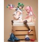 Poyoyon Rock Artwork Collection - Statuette 1/5.5 Midori & Pink Sukumizu 28 cm