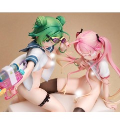 Poyoyon Rock Artwork Collection - Statuette PVC 1/5.5 Midori & Pink Sukumizu 28 cm