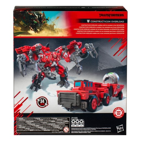 Transformers 2 : La Revanche Studio Series Leader Class - Figurine Power Collection Constructicon Overload 22 cm