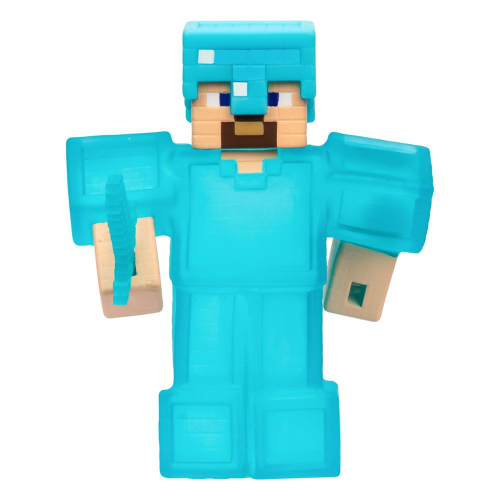 Minecraft Heroes of Goo Jit Zu Meteor Madness - Figurine extensible Steve 12 cm