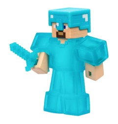 Minecraft Heroes of Goo Jit Zu Meteor Madness - Figurine extensible Steve 12 cm