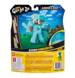 Minecraft Heroes of Goo Jit Zu Meteor Madness - Figurine extensible Steve 12 cm