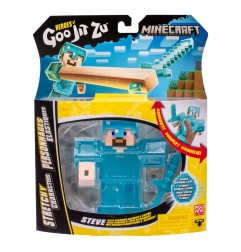 Minecraft Heroes of Goo Jit Zu Meteor Madness - Figurine extensible Steve 12 cm