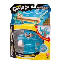 Minecraft Heroes of Goo Jit Zu Meteor Madness - Figurine extensible Steve 12 cm