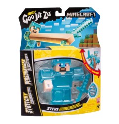 Minecraft Heroes of Goo Jit Zu Meteor Madness - Figurine extensible Steve 12 cm