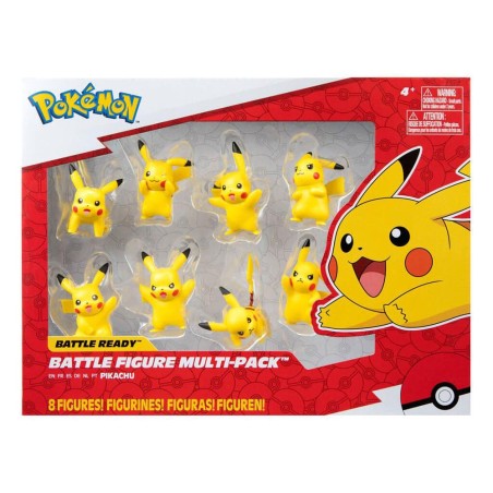 Pokémon Battle - Set 8 Figurines Pikachu Pokémon Battle 5 cm
