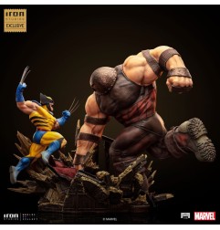 Marvel - Statuette 1/10 BDS Art Scale Wolverine vs Juggernaut heo EU Exclusive 30 cm