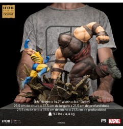 Marvel - Statuette 1/10 BDS Art Scale Wolverine vs Juggernaut heo EU Exclusive 30 cm