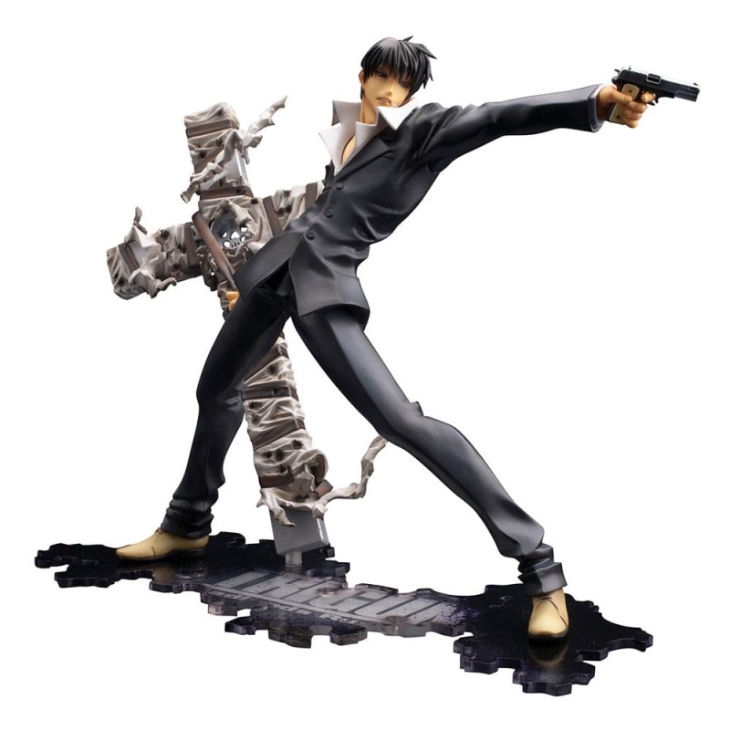 Trigun - Badlands Rumble statuette PVC ARTFX J 1/8 Nicholas D. Wolfwood Renewal Package Version 20 cm