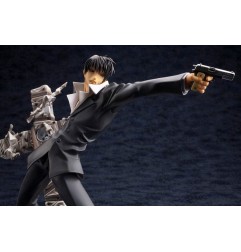 Trigun Badlands Rumble - Statuette ARTFX J 1/8 Nicholas D. Wolfwood Renewal Package Version 20 cm