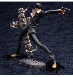 Trigun Badlands Rumble - Statuette ARTFX J 1/8 Nicholas D. Wolfwood Renewal Package Version 20 cm