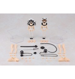 Guilty Princess - Figurine PLAMAX GP-07 Underwear Body Girl Ran & Jelly: Maid Ver. Set 16 cm