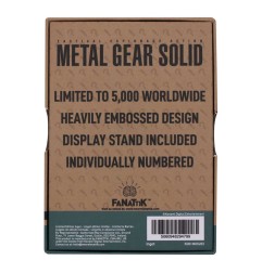 Metal Gear Solid 2 - Lingot Raiden Limited Edition
