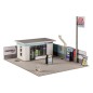 Original Illustration - 1/64 maquette papier 1/64 Gas Station 11 cm (re-run)
