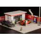 Original Illustration - 1/64 maquette papier 1/64 Gas Station 11 cm (re-run)