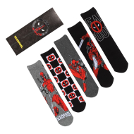 Marvel - Pack 5 paires de chaussettes Deadpool L-XL