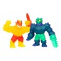 Heroes of Goo Jit Zu Meteor Madness - Pack 2 figurines extensible Flame Blazagon vs. Cacticus 13 cm