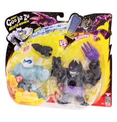 Heroes of Goo Jit Zu Meteor Madness - Pack 2 figurines extensible Pantaro vs. Sludgewing 12 cm