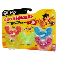 Heroes of Goo Jit Zu Meteor Madness - Pack 5 figurines extensible Goo Slingers Hyper Blast Slingers 5 cm