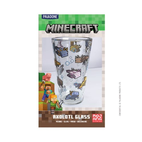 Minecraft - Verre à bière (pinte) Axolotl