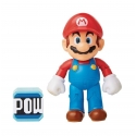 World of Nintendo - Figurine Mario with POW Block 10 cm