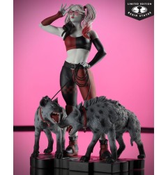 DC Direct - Statuette 1/10 Harley Quinn: Red, White & Black Harley Quinn by Jenny Frison 19 cm