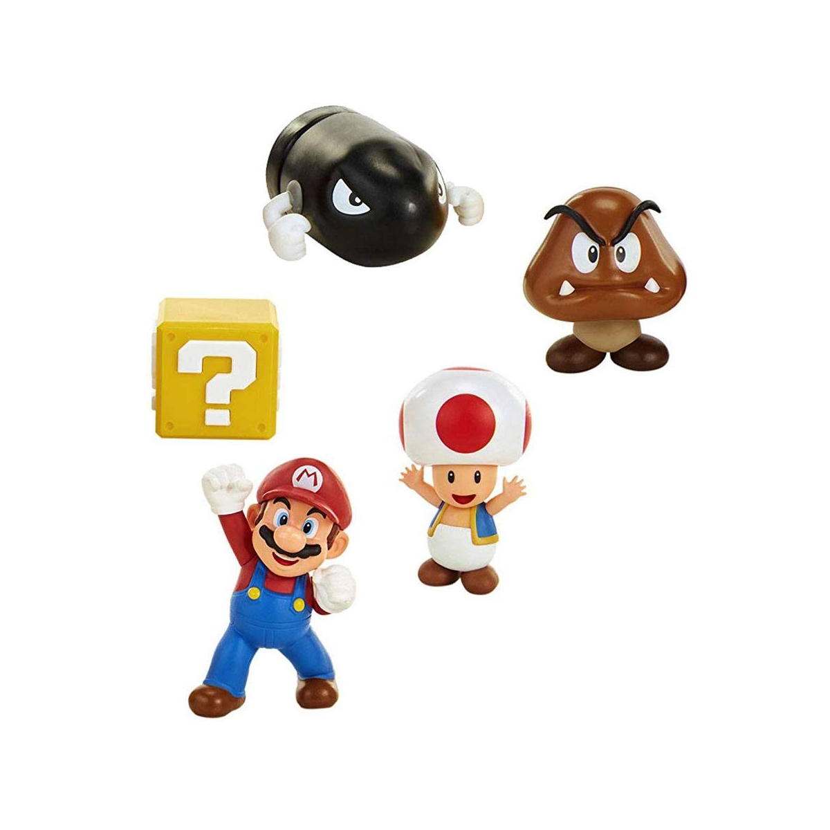 World of Nintendo - Pack 5 figurines Super Mario New Bros. U Acorn Plains 6  cm - Figurine-Discount