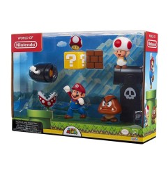 Super Mario - World of Nintendo pack 5 figurines New  Bros. U Acorn Plains 6 cm