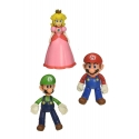World of Nintendo - Pack 3 figurines Super Mario Mushroom Kingdom 10 cm